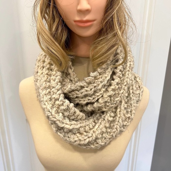 Handmade Knit Headband and Infinity Scarf - Picture 4 of 5